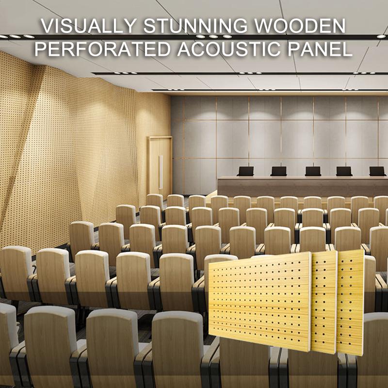 Visually Stunning Wooden Perforated Acoustic Panel