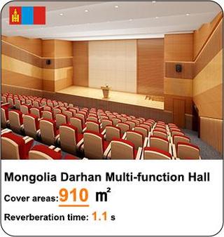 Mongolian multifunctional hall acoustic design project