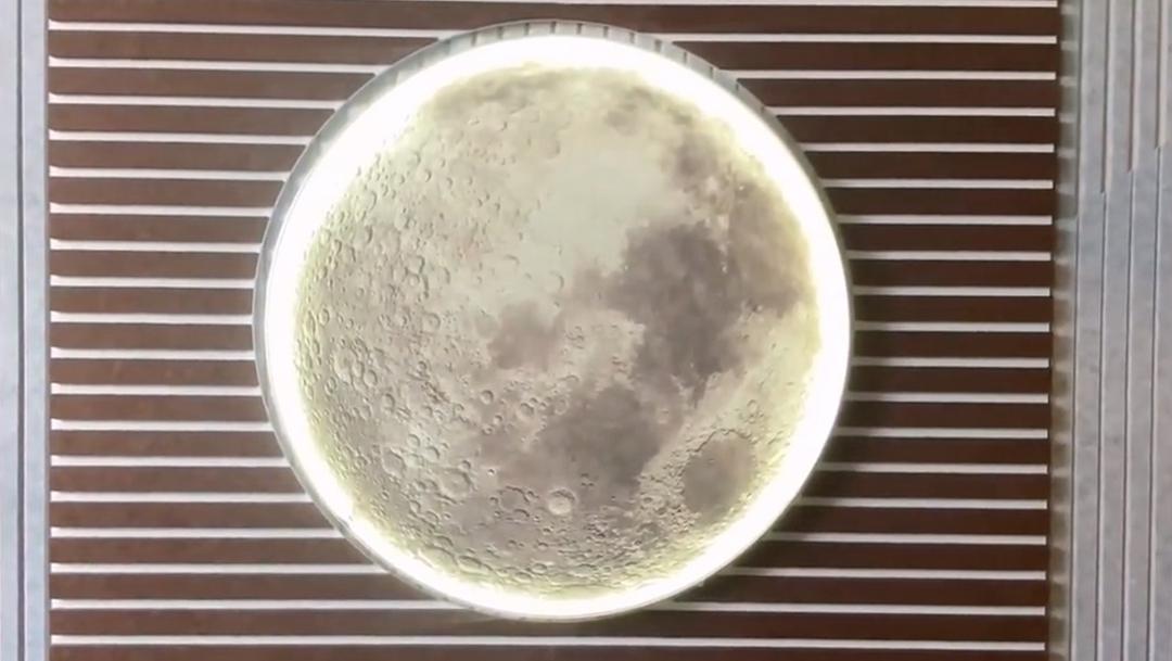 Crafting a Lunar Decorative Panel with Polyester Fibers