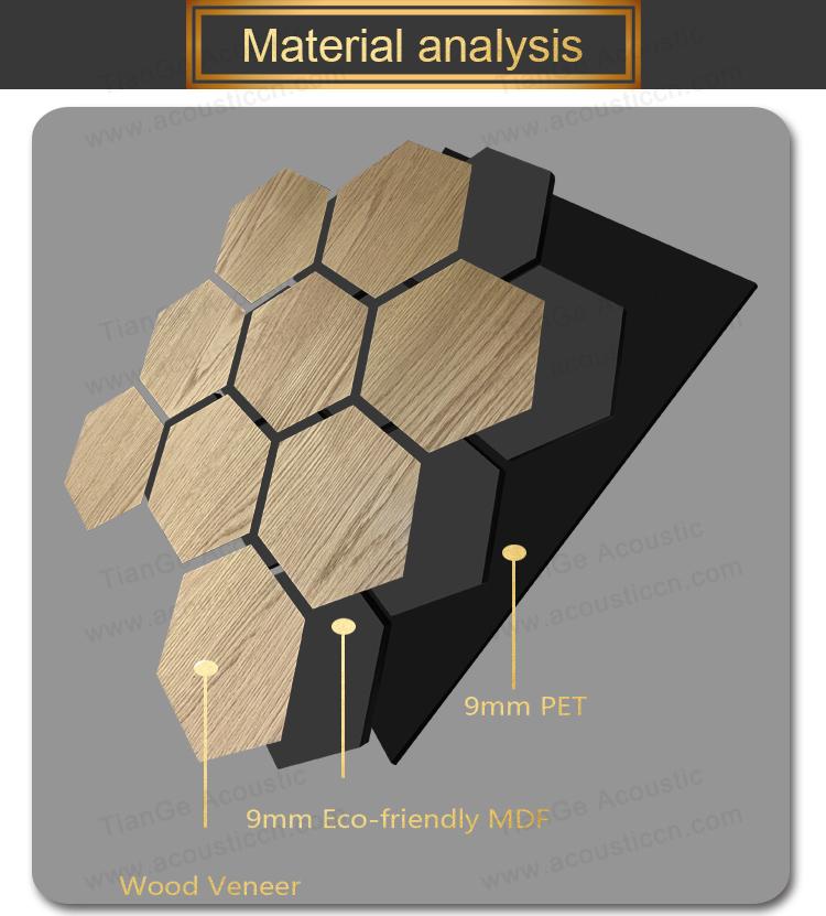 Hexagon Wooden Acoustic Panels-2