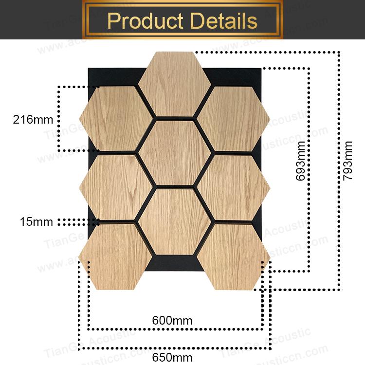 Hexagon Wooden Acoustic Panels