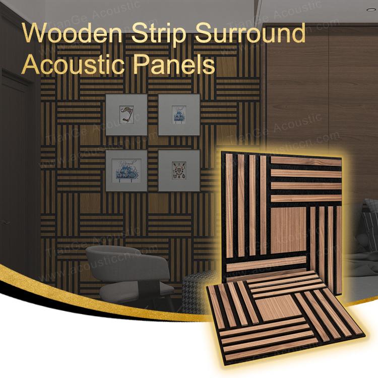 Wooden Strip Surround Acoustic Panels-1