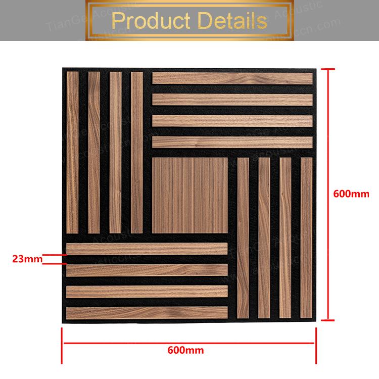 Wooden Strip Surround Acoustic Panels