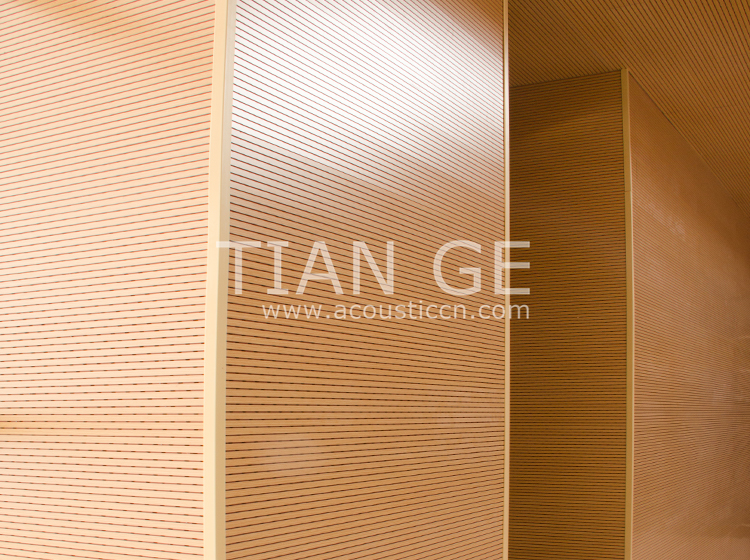 Grooved Wooden Acoustic Panel Gallery