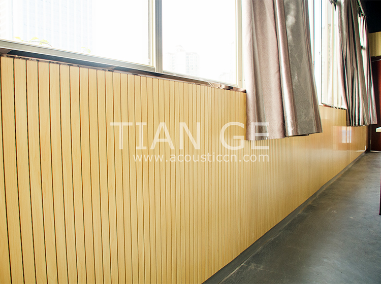 Grooved Wooden Acoustic Panel Gallery