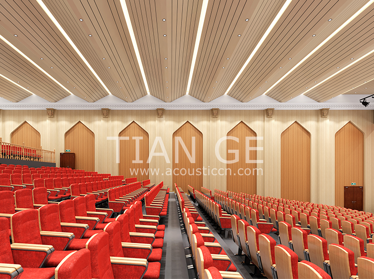 Grooved Wooden Acoustic Panel Gallery