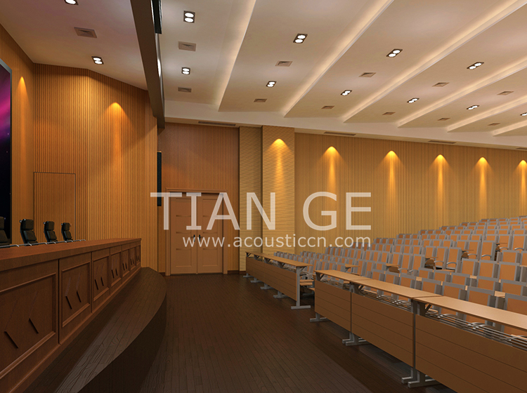 Grooved Wooden Acoustic Panel Gallery