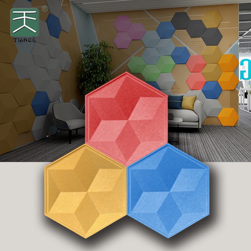 3D Hexagonal PET Acoustic Panel