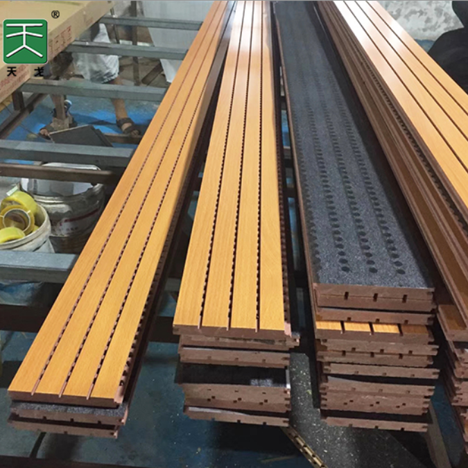 Grooved Wooden Acoustic Panel